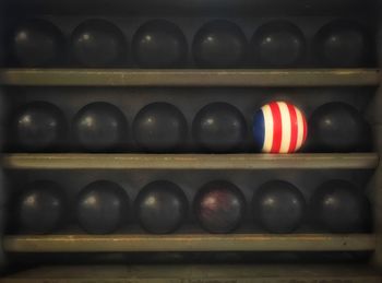 Close-up of objects on table