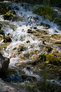 River flowing through rocks