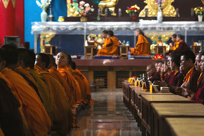 Group of people in temple