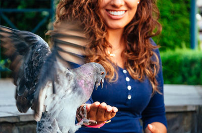 Young woman smiling