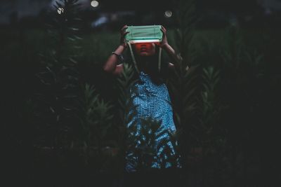 Man photographing through smart phone
