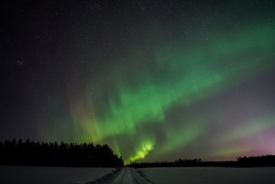 Scenic view of star field at night