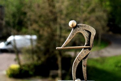 Close-up of a sculpture