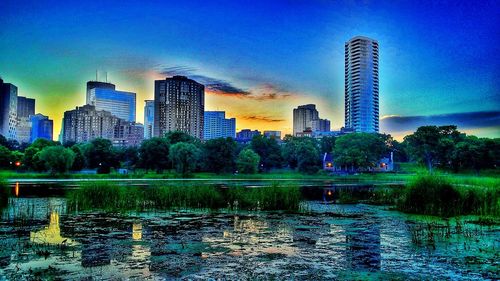 Cityscape against sky