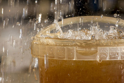 Close-up of ice cream in glass