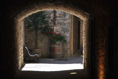 Entrance of old building