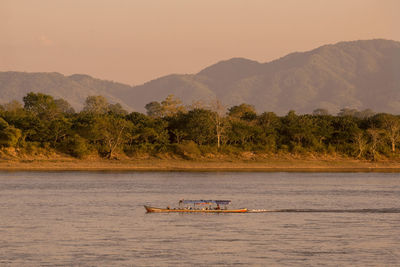 Scenic view of river against sky