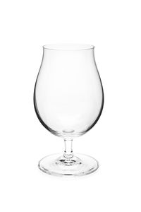 Close-up of wineglass against white background