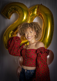 Portrait of a smiling young woman