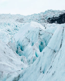 Glacier landscape against sky