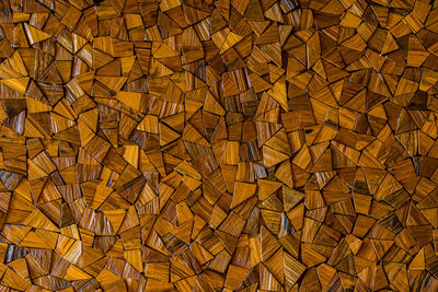 Full frame shot of patterned wood