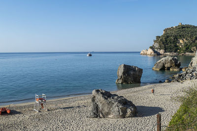 The beautiful beach of malpasso in varigotti