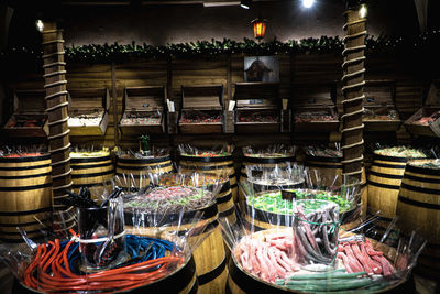 Full frame shot of containers