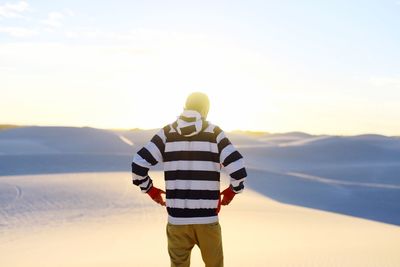 Woman standing on landscape