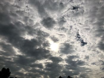 Low angle view of clouds in sky