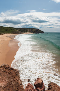 Scenic view of sea against sky