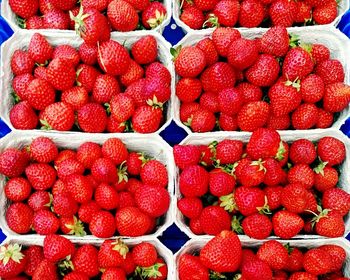 Full frame shot of strawberries