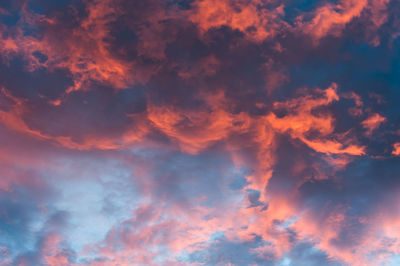 Low angle view of dramatic sky