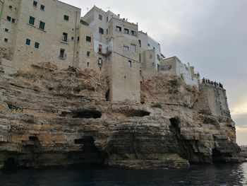 Low angle view of historical building against sky