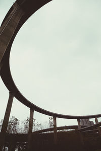 Low angle view of bridge against sky