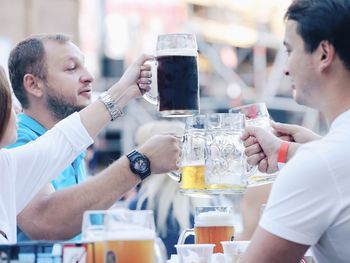 Group of people in restaurant