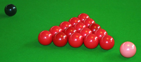 High angle view of balls on table