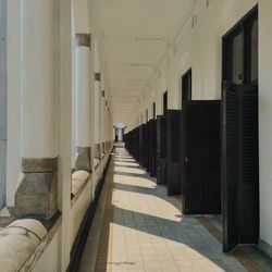 Empty corridor of building