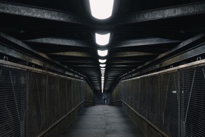 Empty subway tunnel