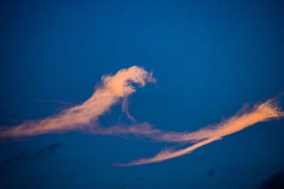 Low angle view of clouds in sky