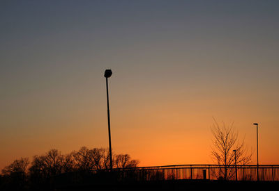 Colourful evening near the bridge