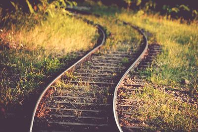 View of railroad track