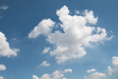 Low angle view of clouds in sky