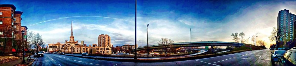 Buildings in city against sky