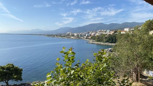 Scenic view of sea against sky