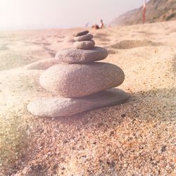 Rocks on shore