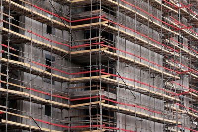 Full frame shot of building in construction 