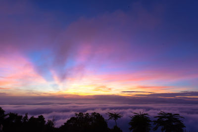 Scenic view of sky during sunset