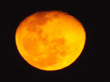 Close-up of moon against black background