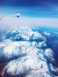 Aerial view of clouds over landscape