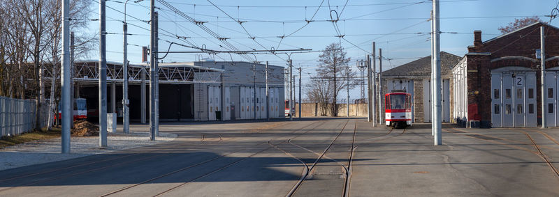 View of railroad station platform