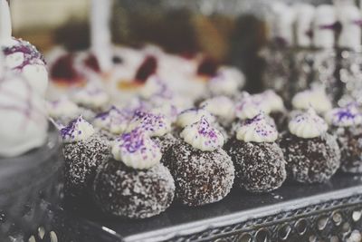 Close-up of chocolate cake