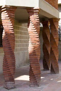 View of brick wall