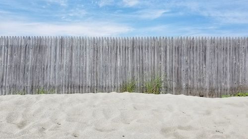 Panoramic view of beach against sky