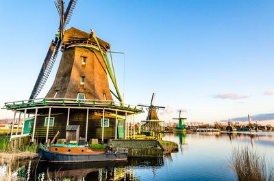 Zaanse schans windmills in holland