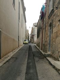 Alley amidst buildings in city