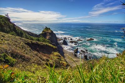Scenic view of sea against sky