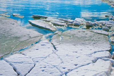 Rocks in sea