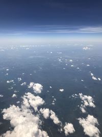 Aerial view of clouds in sky