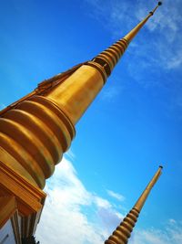 Low angle view of blue sky