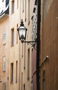 Low angle view of street light